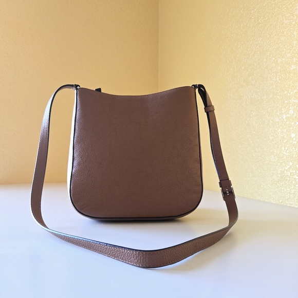 Kate Spade Leila Top Zip Shoulder Crossbody bag Pebble Leather Gingerbread Brown - Picture 4 of 15